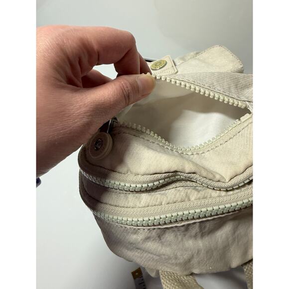 Kipling small backpack purse floral drawstring, 8x10x4, for both girls & women - Picture 10 of 12